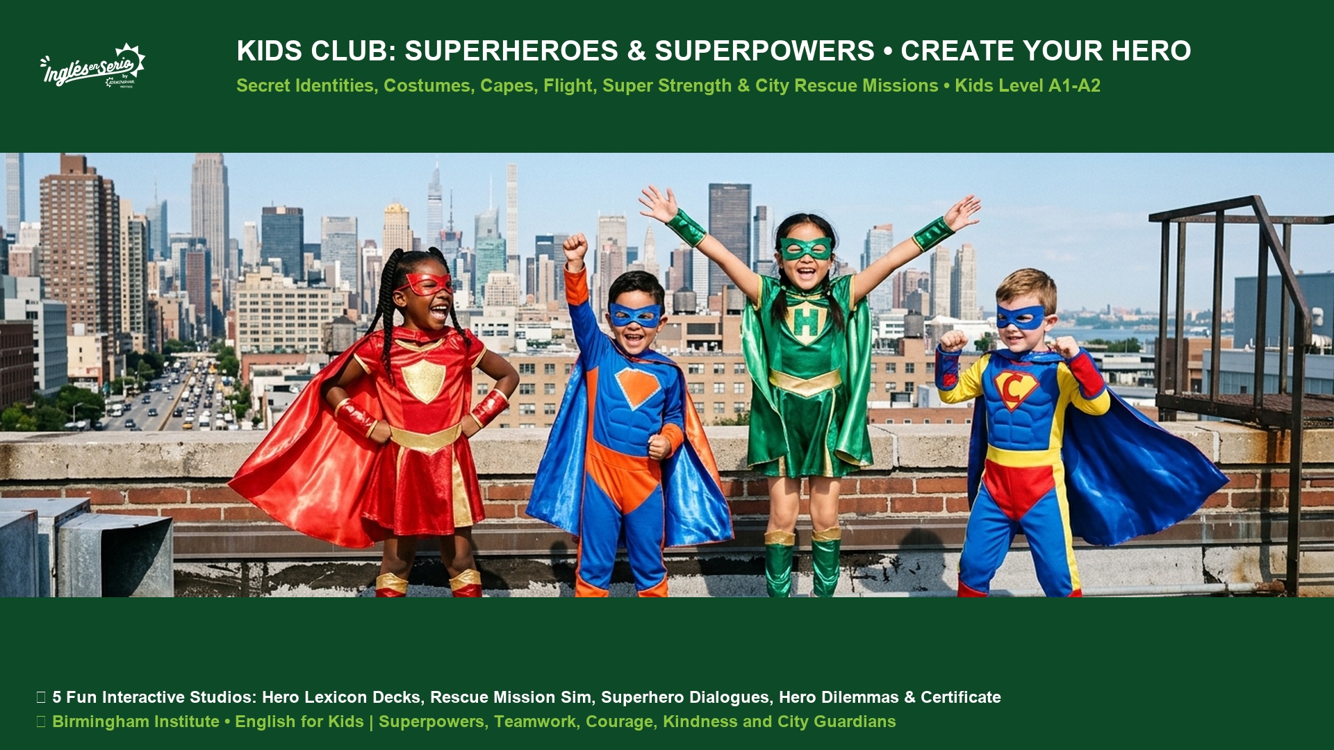 Kids Club Create Your Superhero Secret Powers and Costumes