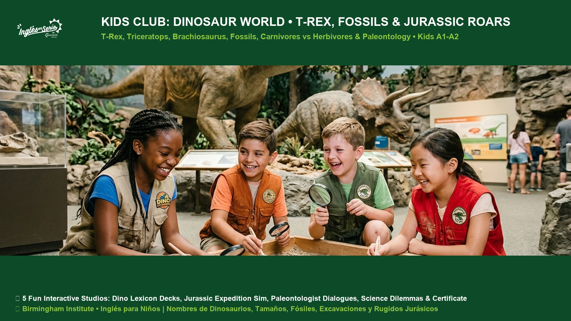 Kids Club Dinosaur World Prehistoric Animals and Fossils