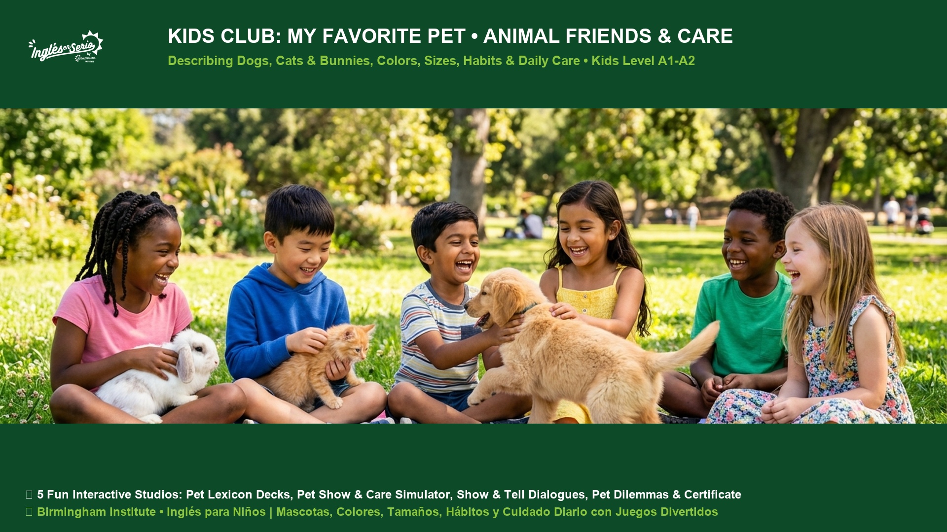 Kids Club My Favorite Pet Animals and Daily Care