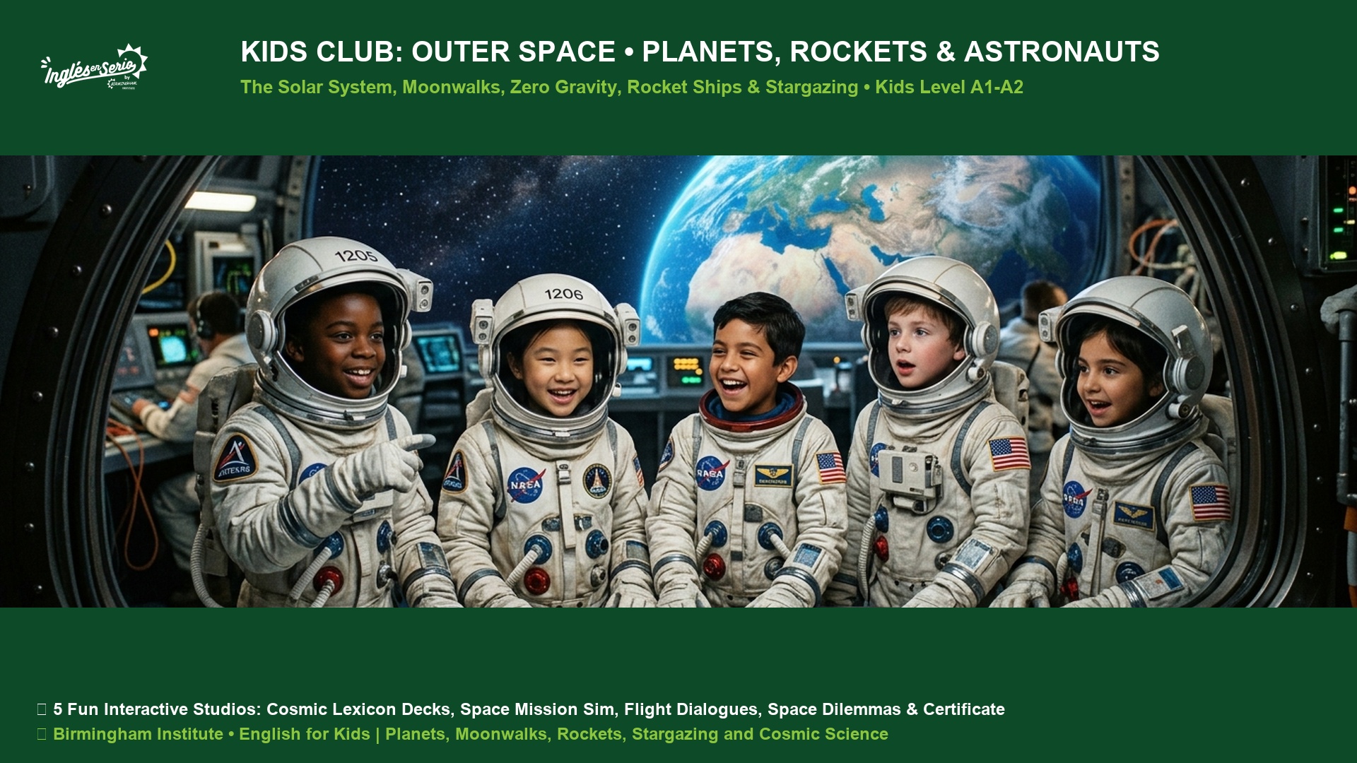 Kids Club Outer Space and Astronauts Solar System and Rockets