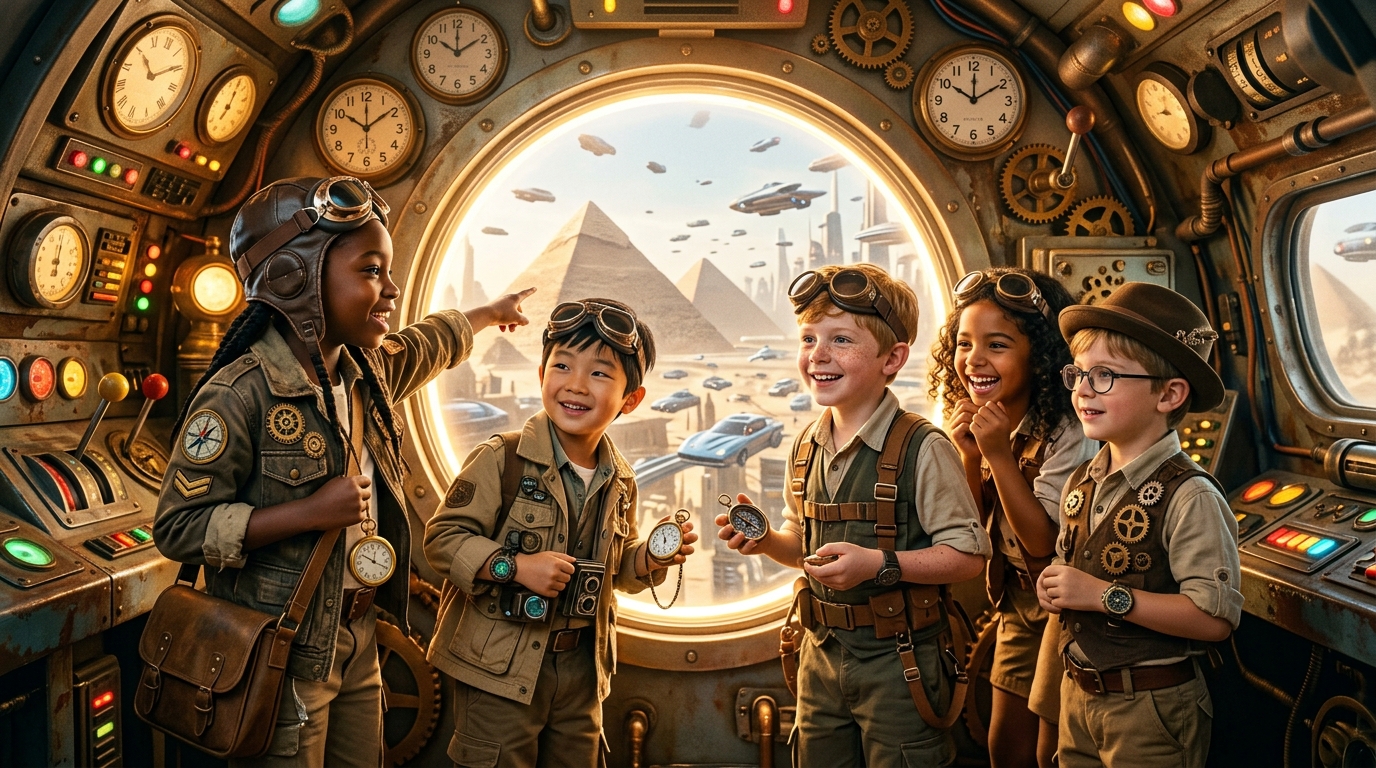Kids Club Time Machine Travel