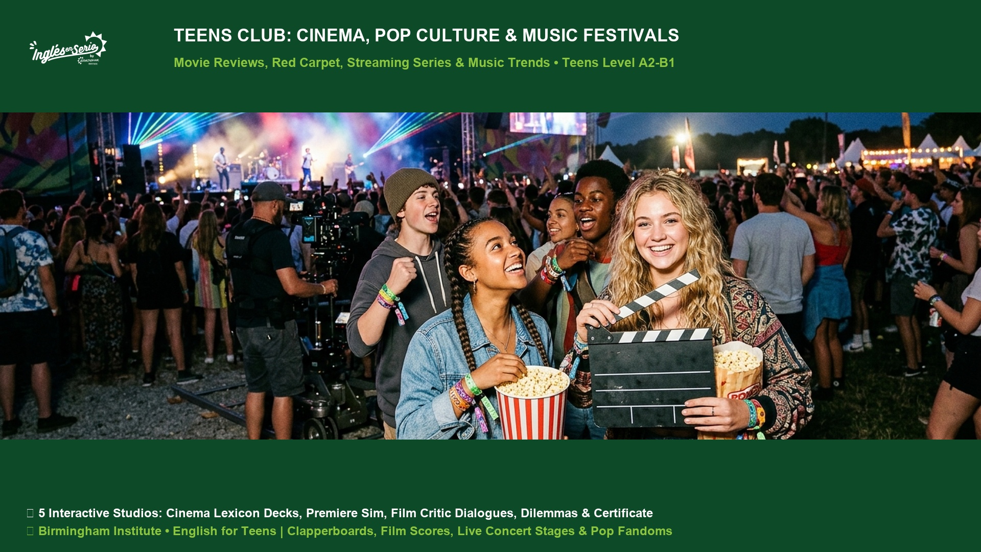 Teens Speaking Club Cinema Pop Culture and Music Festivals Movie Reviews and Concerts