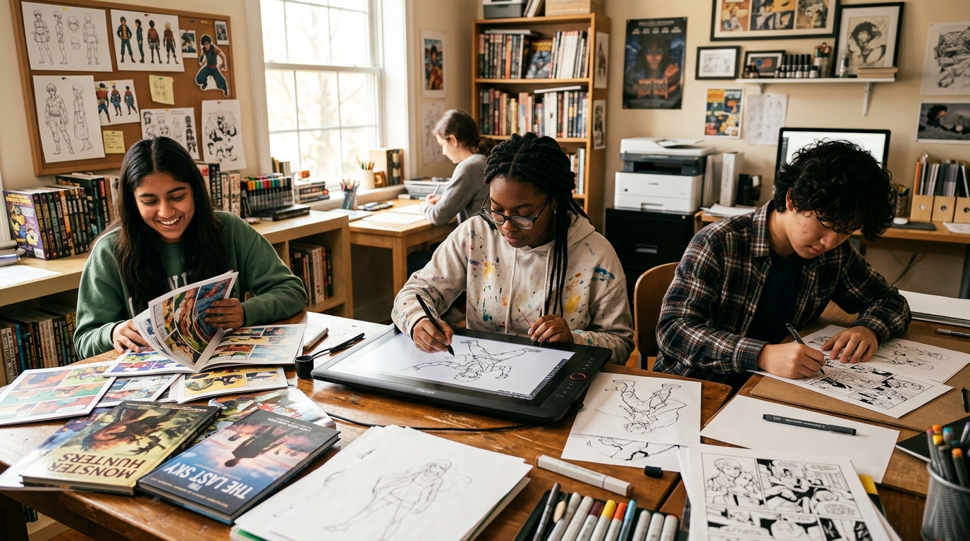 Teens Club Graphic Novels Manga and Comic Book Storytelling