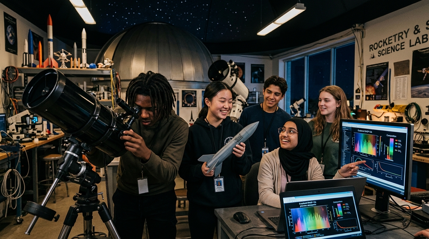 Teens Club Space Exploration Astronomy and Mars Colonization