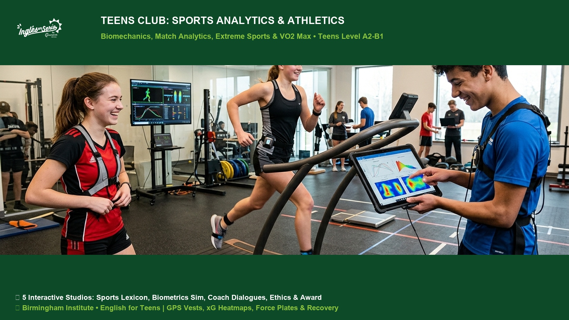 Teens Speaking Club Sports Analytics Extreme Athletics and Fitness Science Strategy Biomechanics and Training