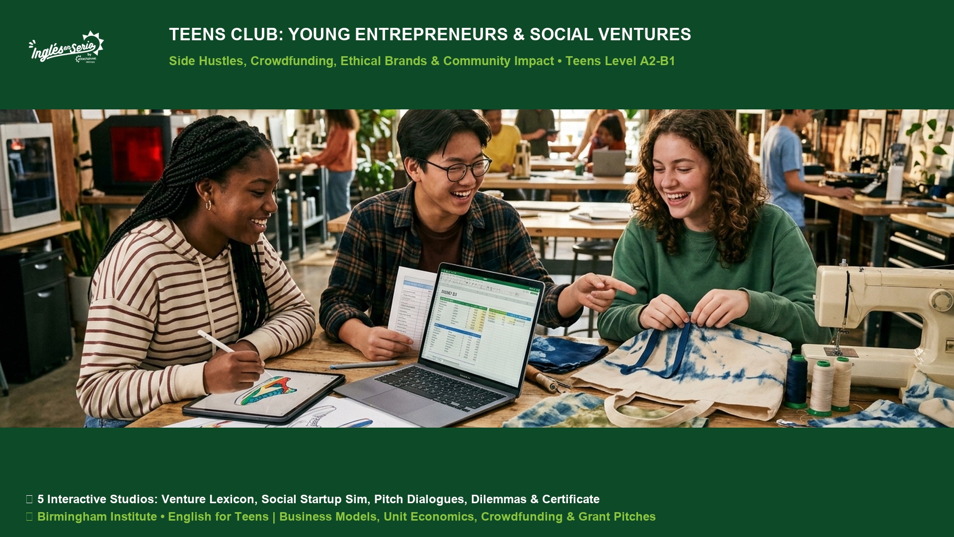 Teens Speaking Club Young Entrepreneurs and Social Impact Ventures Side Hustles and Crowdfunding