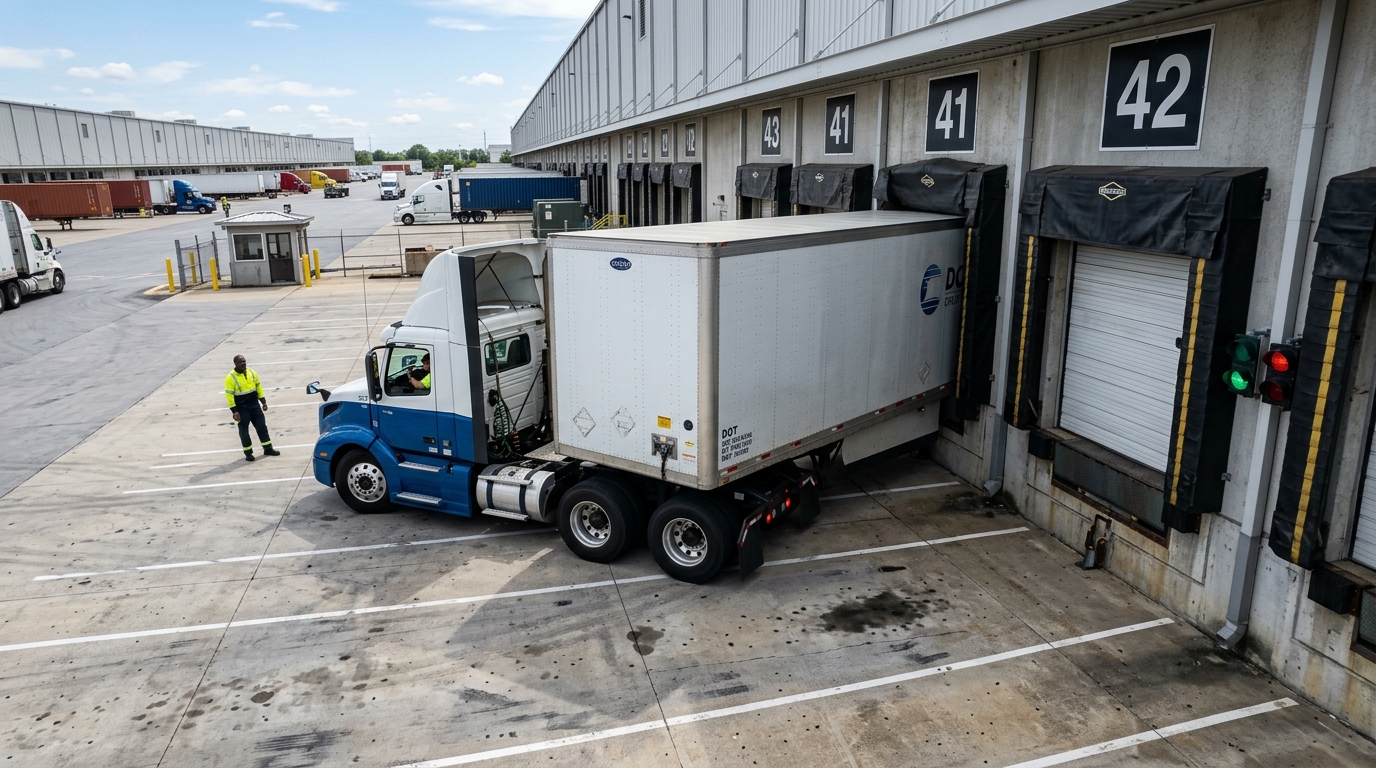 Commercial Truck Distribution Center Check-in