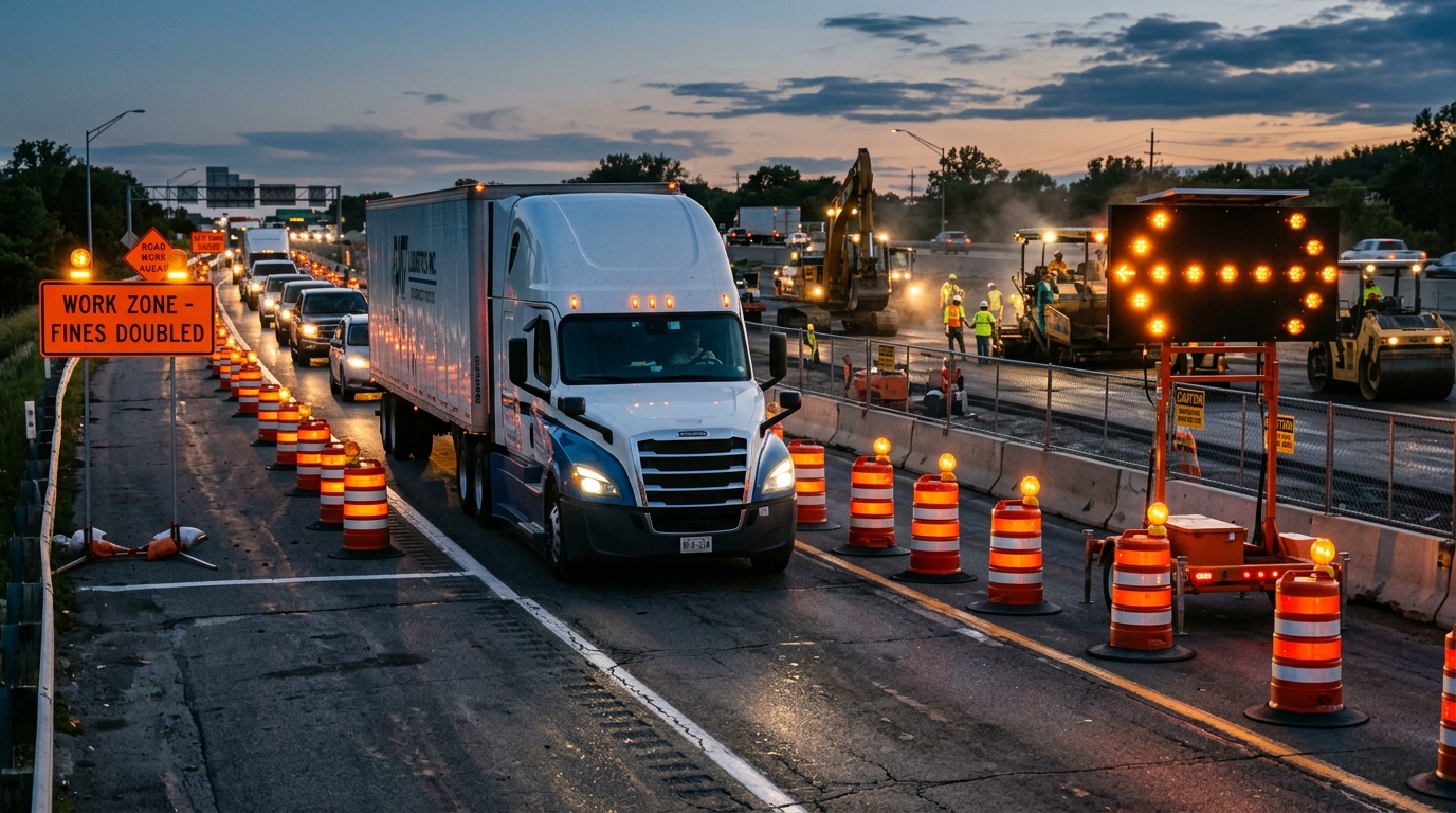 Commercial Truck Detours and Construction Zones