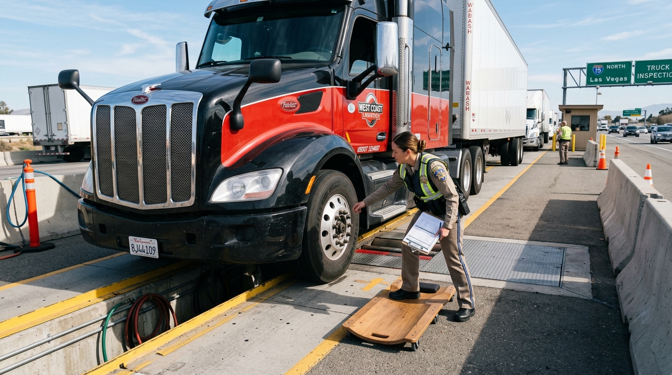 Commercial Truck DOT Roadside Inspection and CVSA Levels