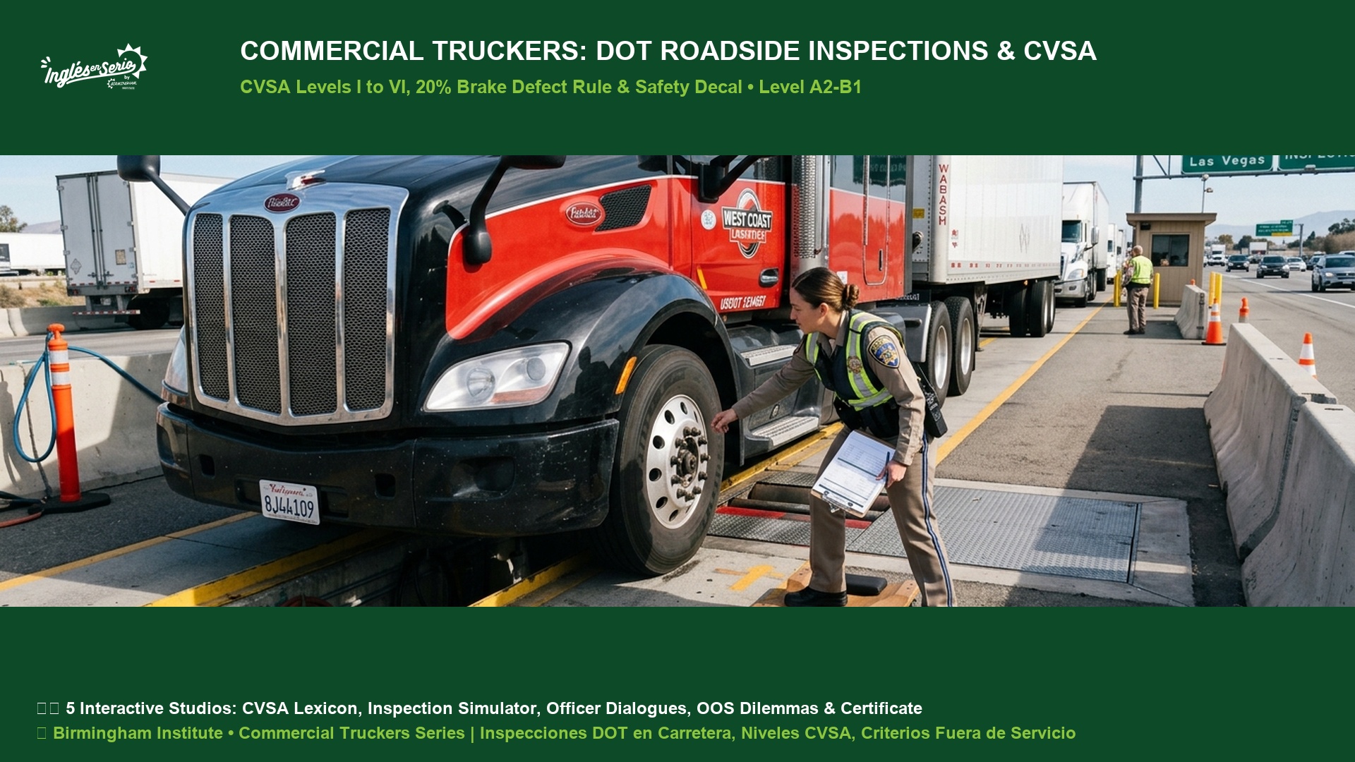 Commercial Truckers DOT Roadside Inspections and CVSA Levels Club