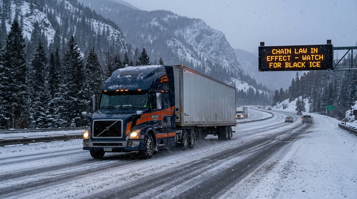 Commercial Truck Extreme Winter Weather