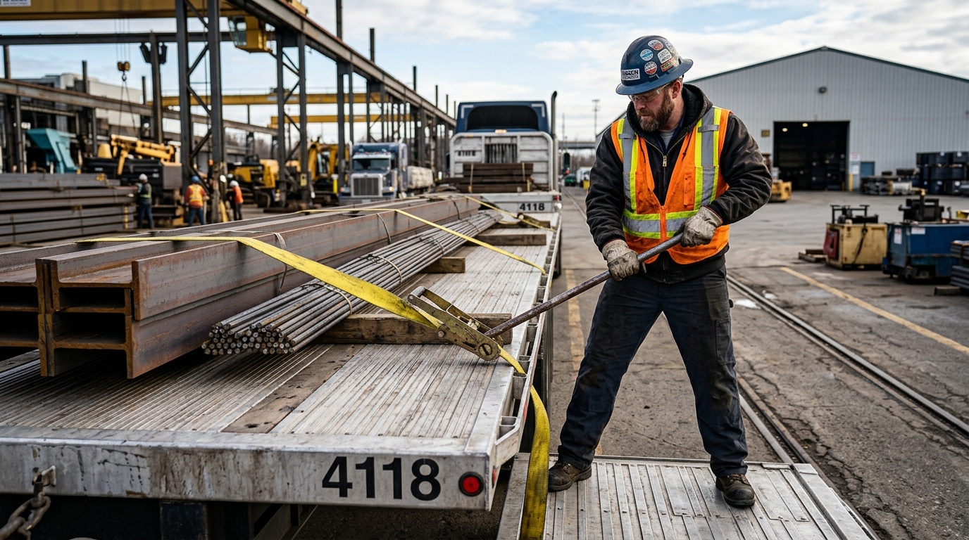 Commercial Truck Flatbed Operations and Cargo Securement