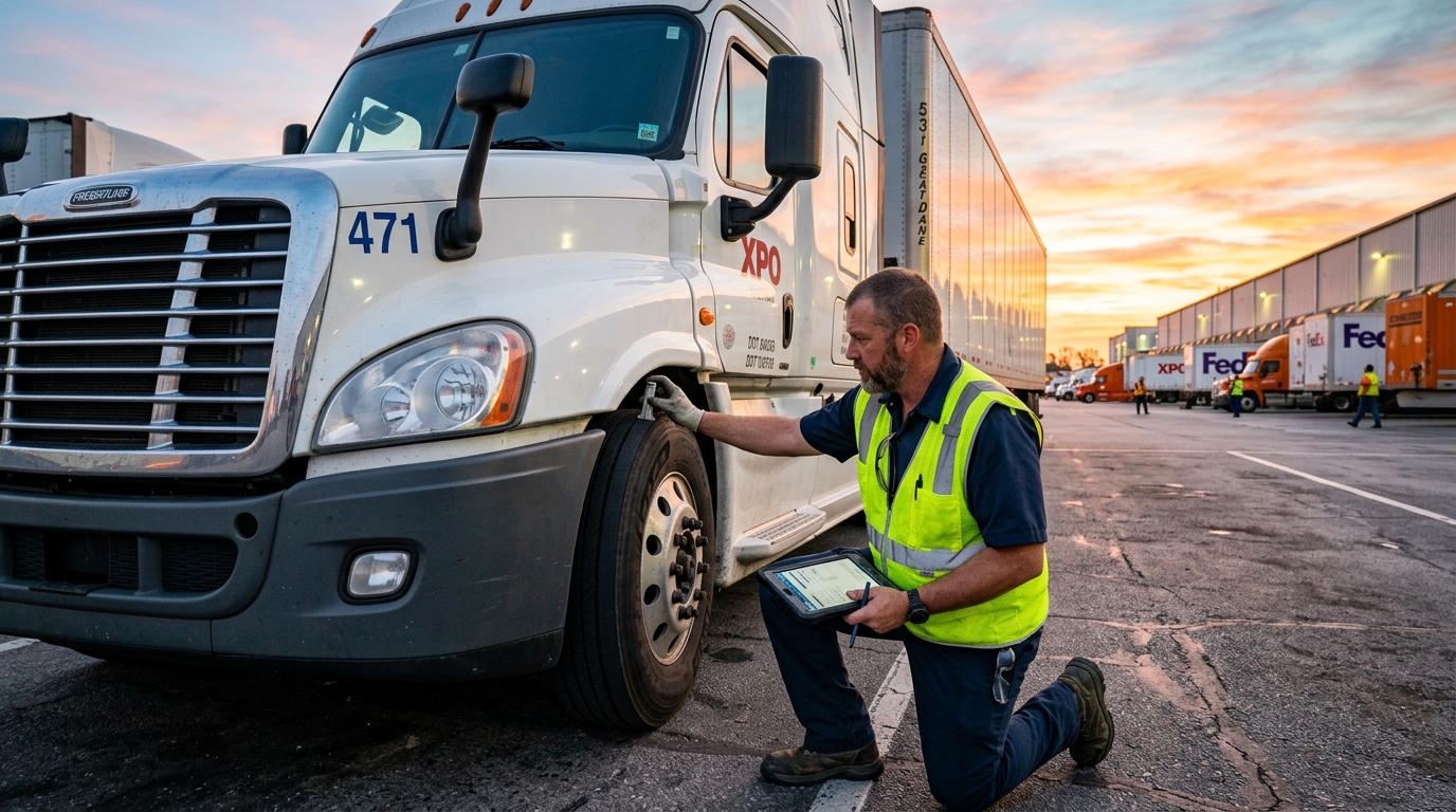 Commercial Truck Pre-Trip Walkaround Inspection