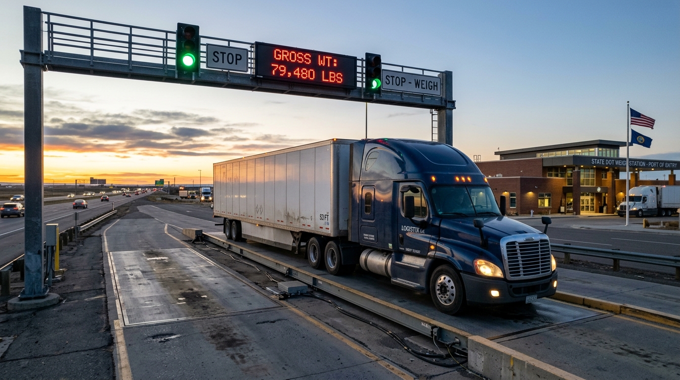 Commercial Truck Weigh Station and DOT Scales